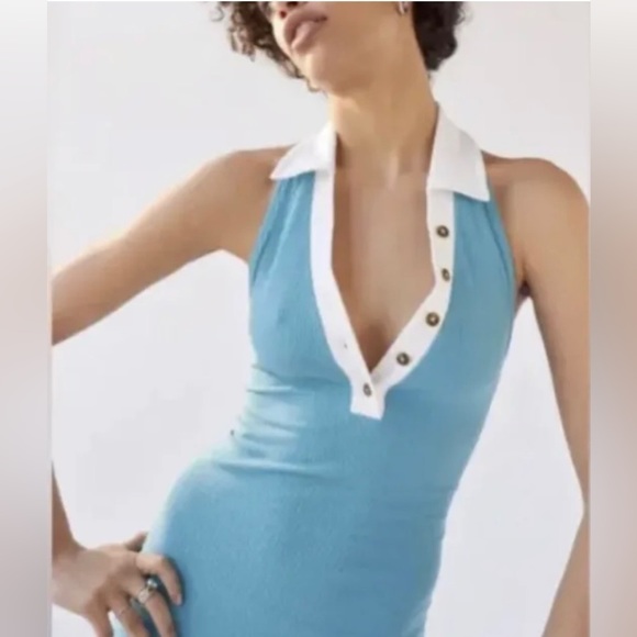 Urban Outfitters Dresses & Skirts - Urban Outfitters Dalton Collared Mini Dress/Size M/Blue/NWT